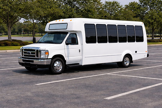 20-passenger minibus available for charter in Fort Madison, IA