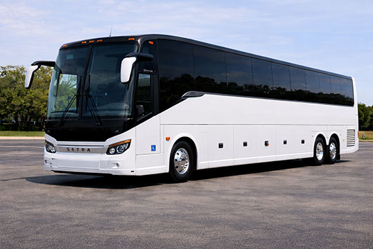 56-passenger charter bus available for charter in Fort Madison, IA